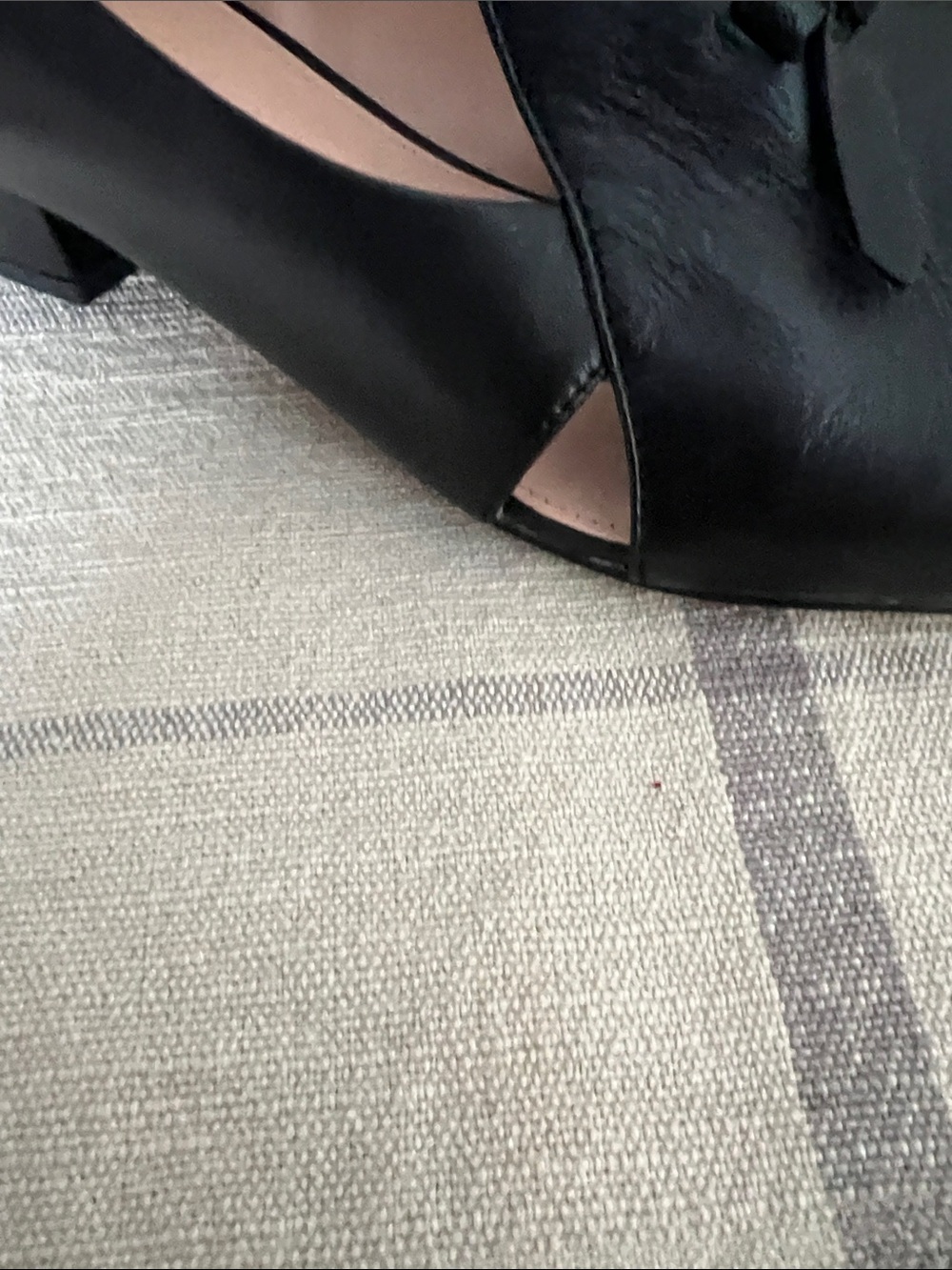 Cole Haan Black Pointed-Toe Leather Loafers with Knot Detail - Picture 10 of 16